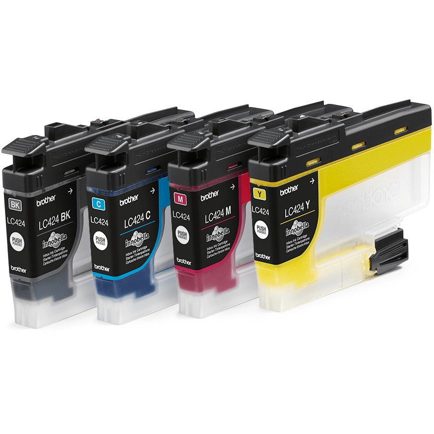 INK Brother LC-424 / 4-pack – Zezë, Blu, Rozë, Verdhë - Figura 2