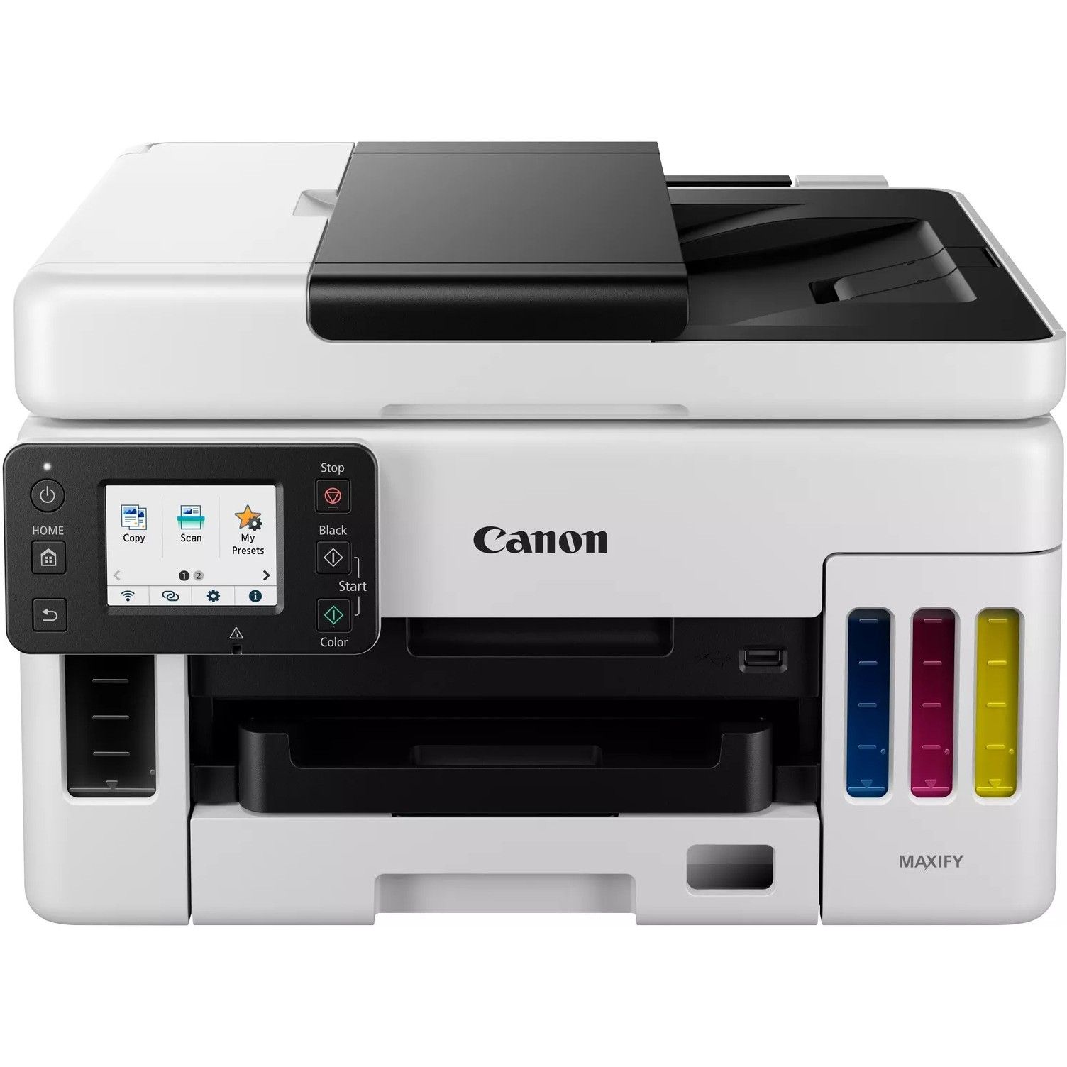 Printer Multifunksional Canon MAXIFY GX6050 / 3in1 / A4 / LAN / WLAN / Duplex / ADF - Bardhë / Zezë