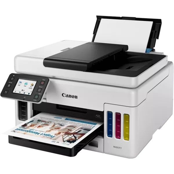 Printer Multifunksional Canon MAXIFY GX6050 / 3in1 / A4 / LAN / WLAN / Duplex / ADF - Bardhë / Zezë - Figura 3
