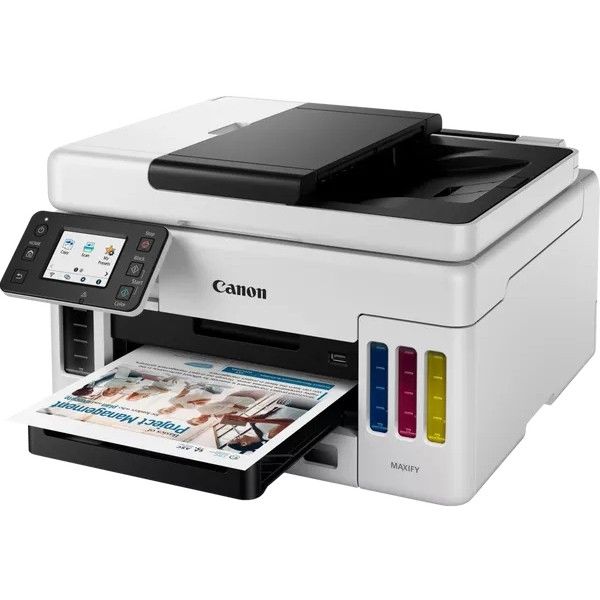 Printer Multifunksional Canon MAXIFY GX6050 / 3in1 / A4 / LAN / WLAN / Duplex / ADF - Bardhë / Zezë - Figura 4