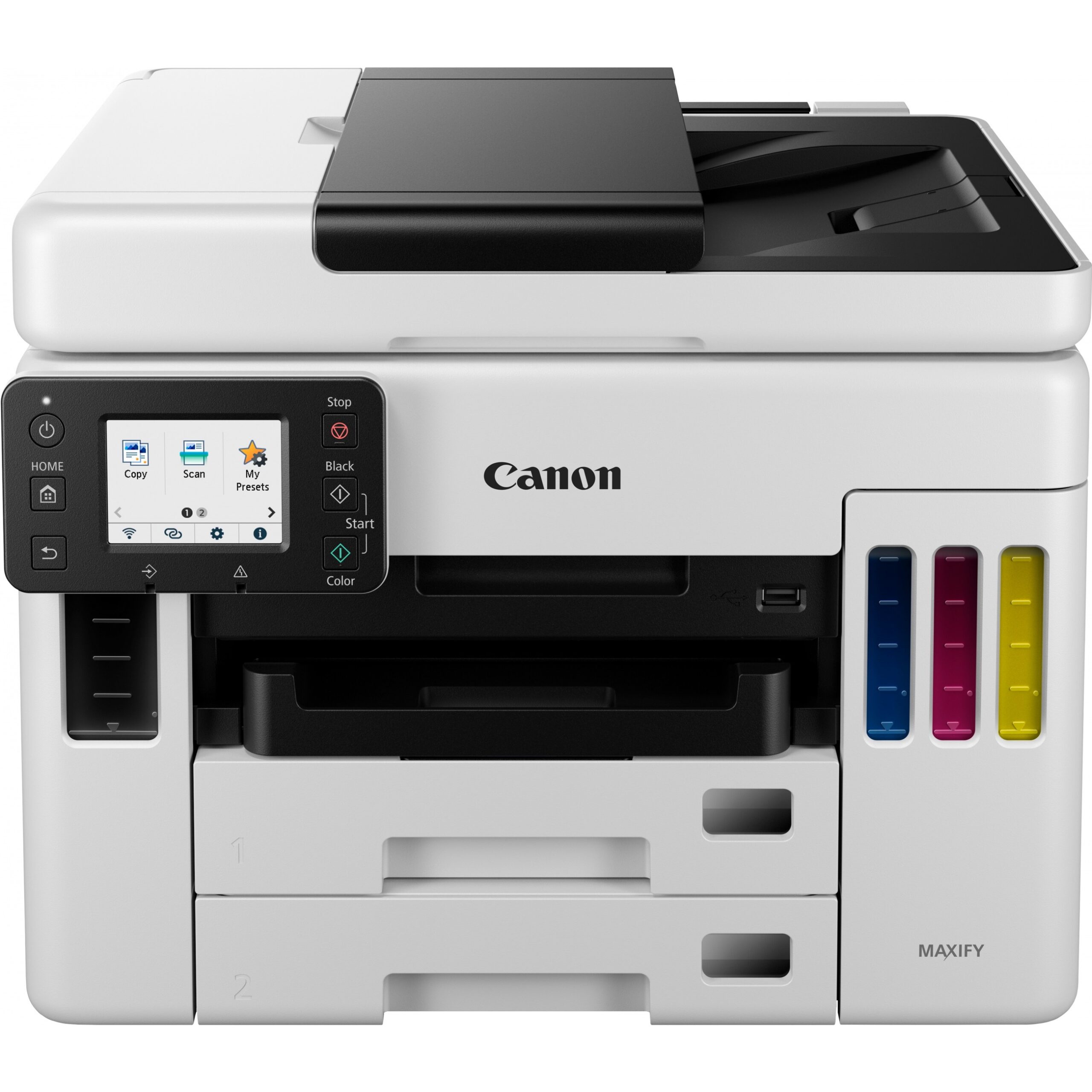Printer Inkjet Canon MAXIFY GX7050 / 4-in-1 / A4 / LAN WLAN / Duplex DADF - Bardhë / Zezë - Figura 2