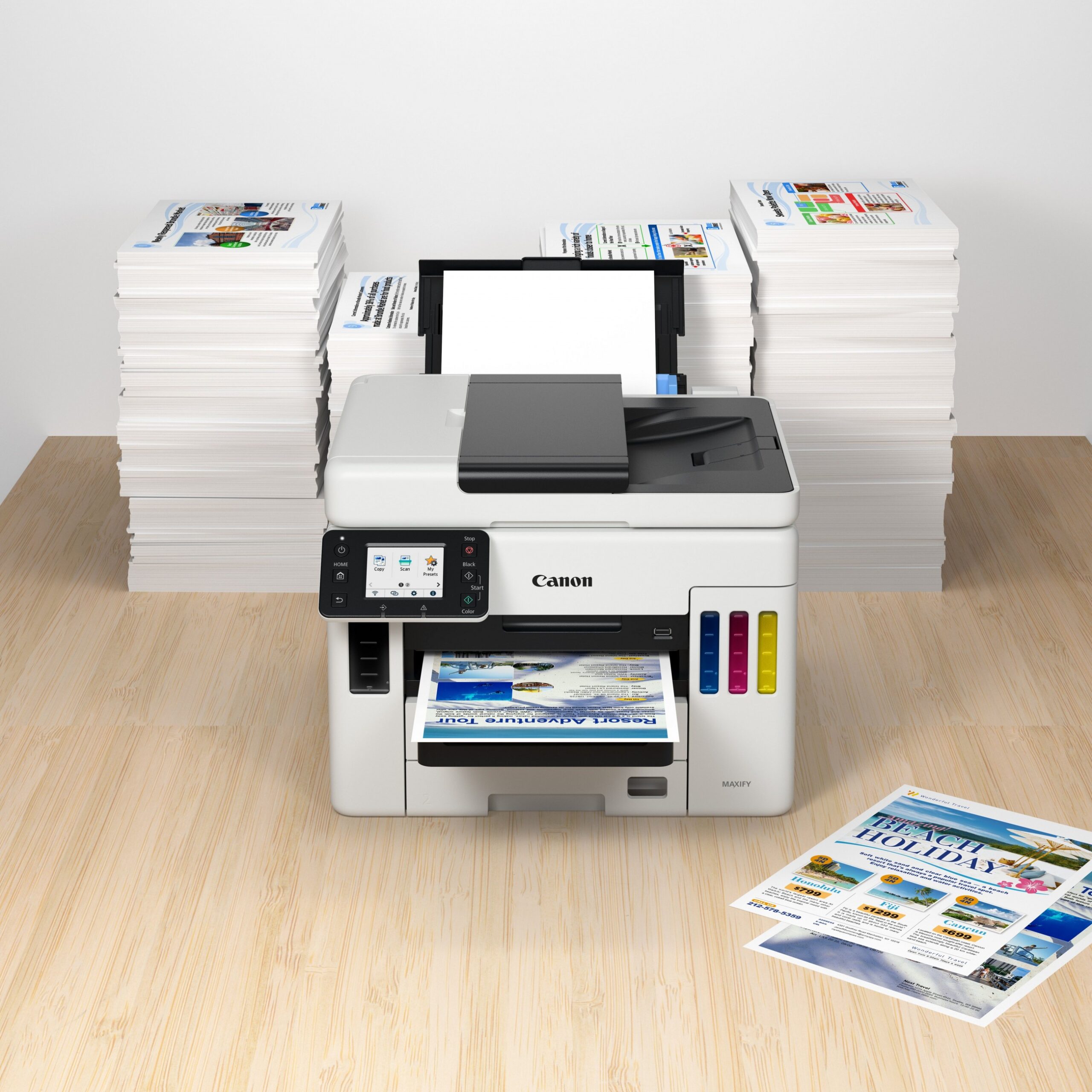 Printer Inkjet Canon MAXIFY GX7050 / 4-in-1 / A4 / LAN WLAN / Duplex DADF - Bardhë / Zezë - Figura 4