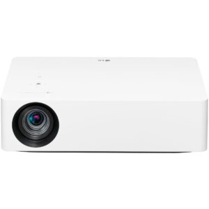 Projektor LG CineBeam HU70LS / DLP LED / 1500 Lumen / 4K UHD / 16:9 / 2xHDMI + 2xUSB2.0 + USB-C / Miracast + Wi-Fi / Speaker / 25–30dB - Bardhë