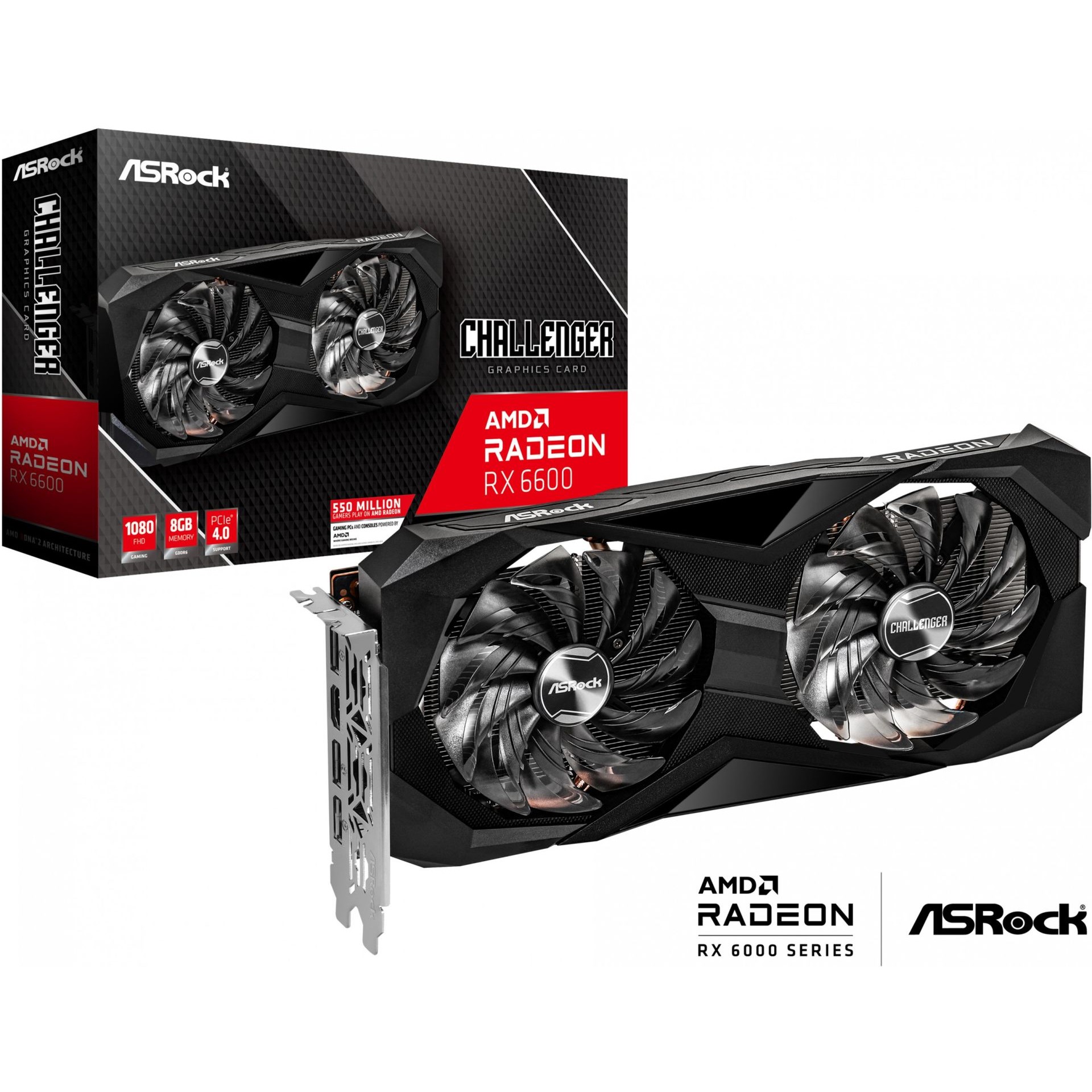 Kartelë Grafike RX 6600 8GB ASRock Radeon Challenger D GDDR6 - Figura 2