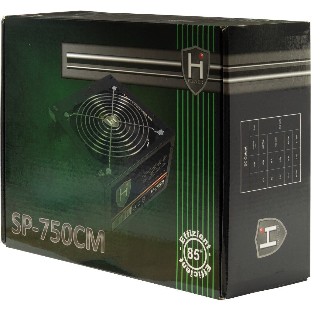 Furnizues Energjie PSU 750W Inter-Tech Netzteil 750W HIPOWER SP-750CM - Figura 4