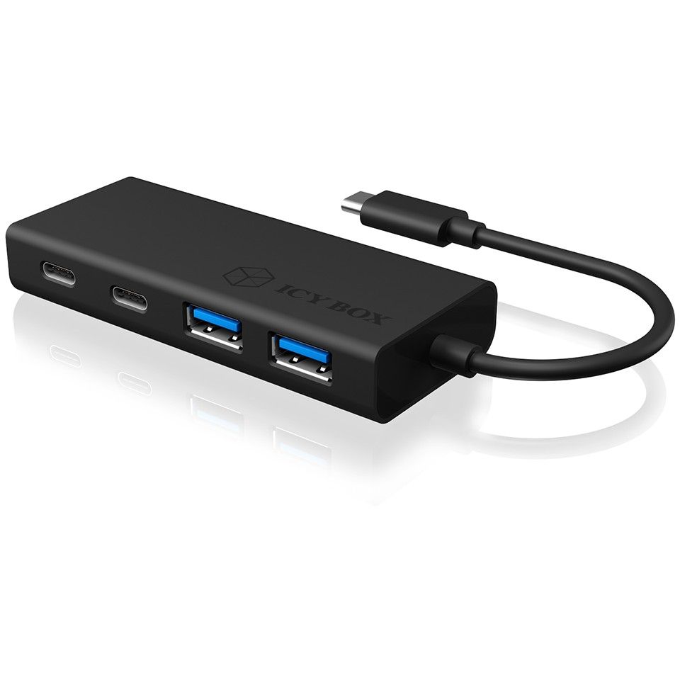 USB HUB 5Port ICY BOX 2xUSB3.0 2xUSB-C 1xUSB Power Delivery 60W SuperSpeed passiv- Zezë - Figura 3