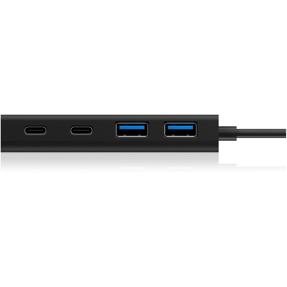 USB HUB 5Port ICY BOX 2xUSB3.0 2xUSB-C 1xUSB Power Delivery 60W SuperSpeed passiv- Zezë - Figura 2