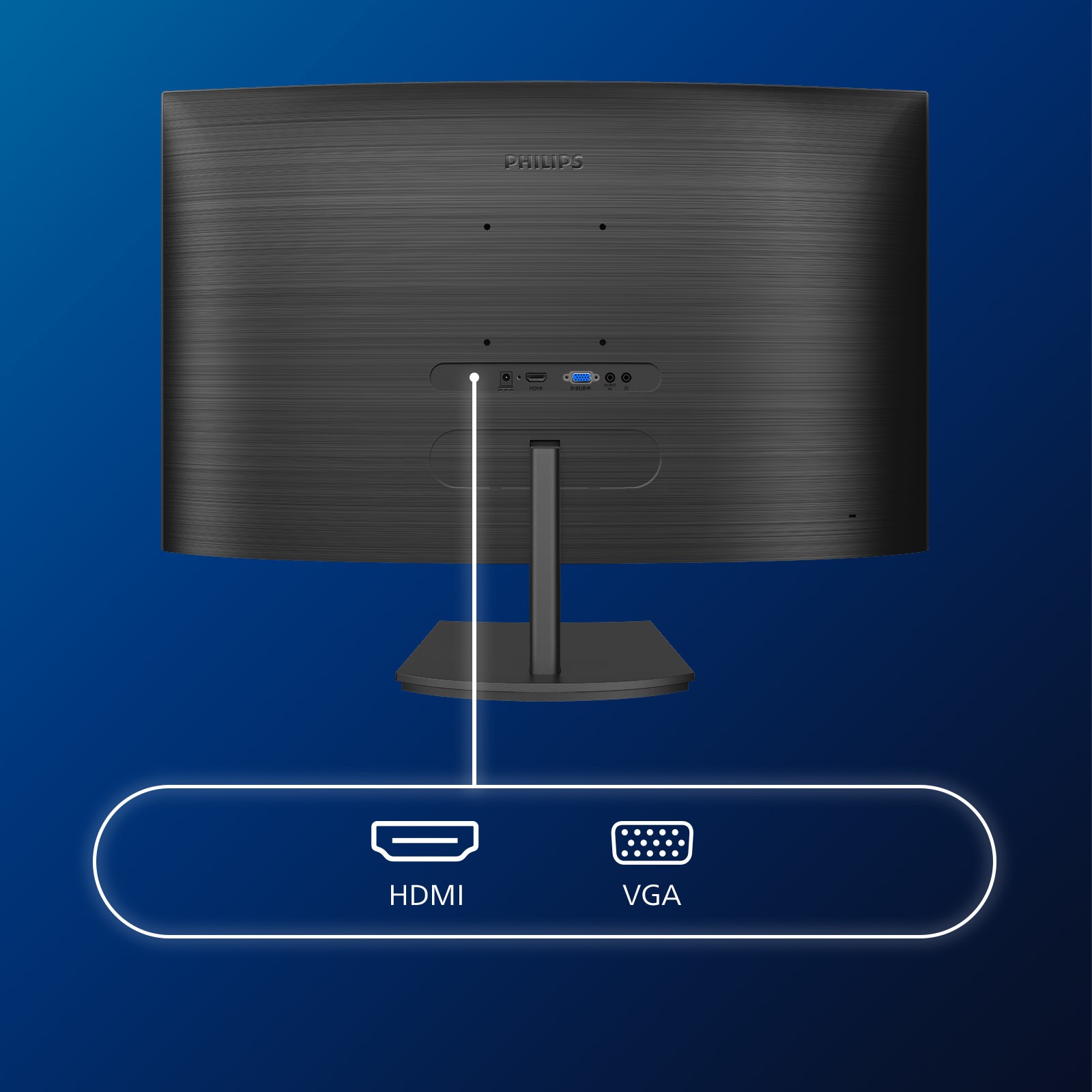 Monitor i lakuar Philips 271E1SCA / 27" Full HD 75 Hz 4 ms VA Curved / HDMI / e zezë - Figura 3