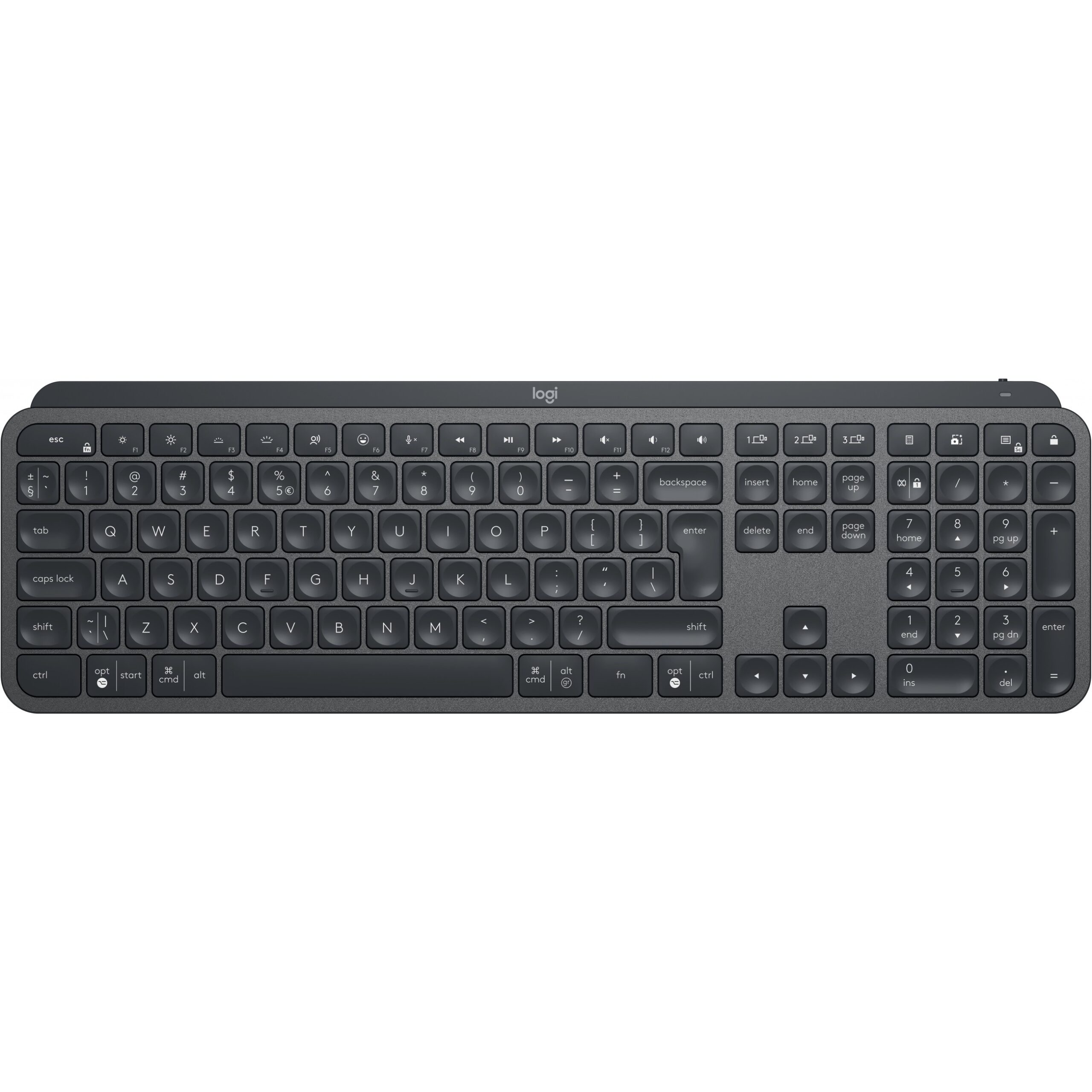Tastierë Pa kabllo Logitech MX Keys QWERTZ DE - Zezë