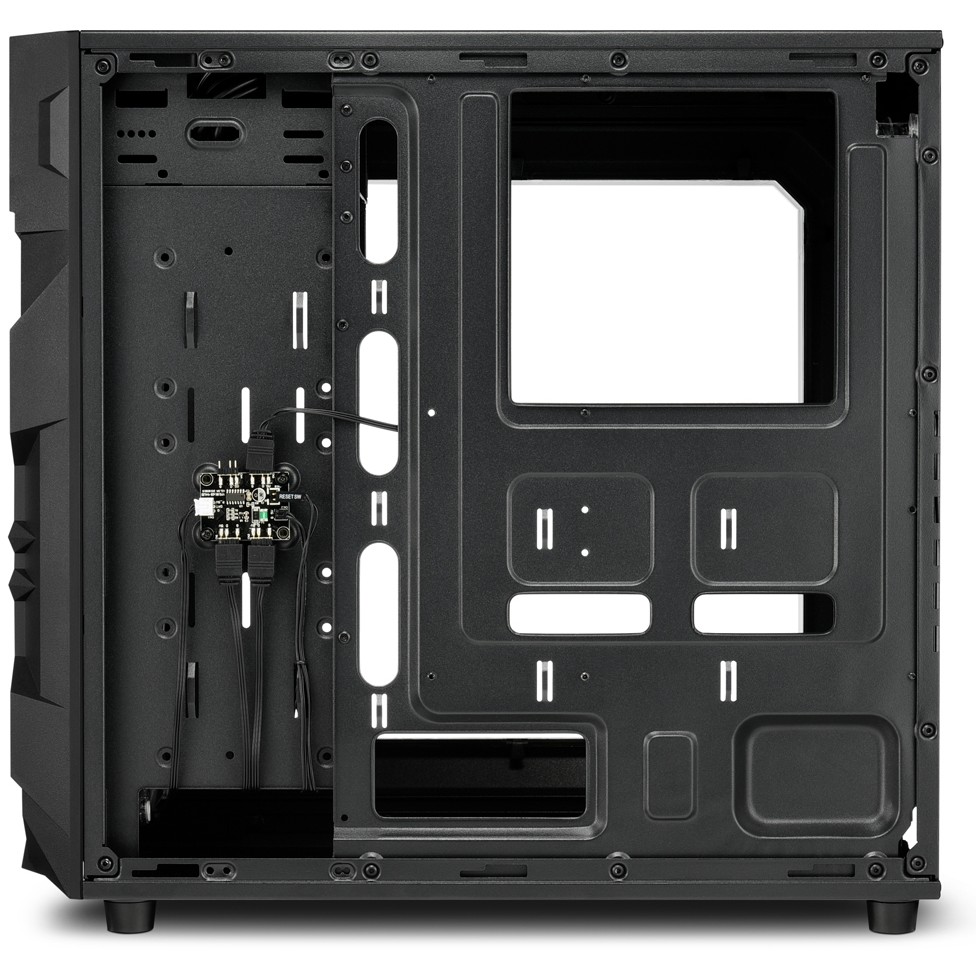 Kasë Midi Sharkoon VG7-W RGB ATX – Zezë - Figura 5