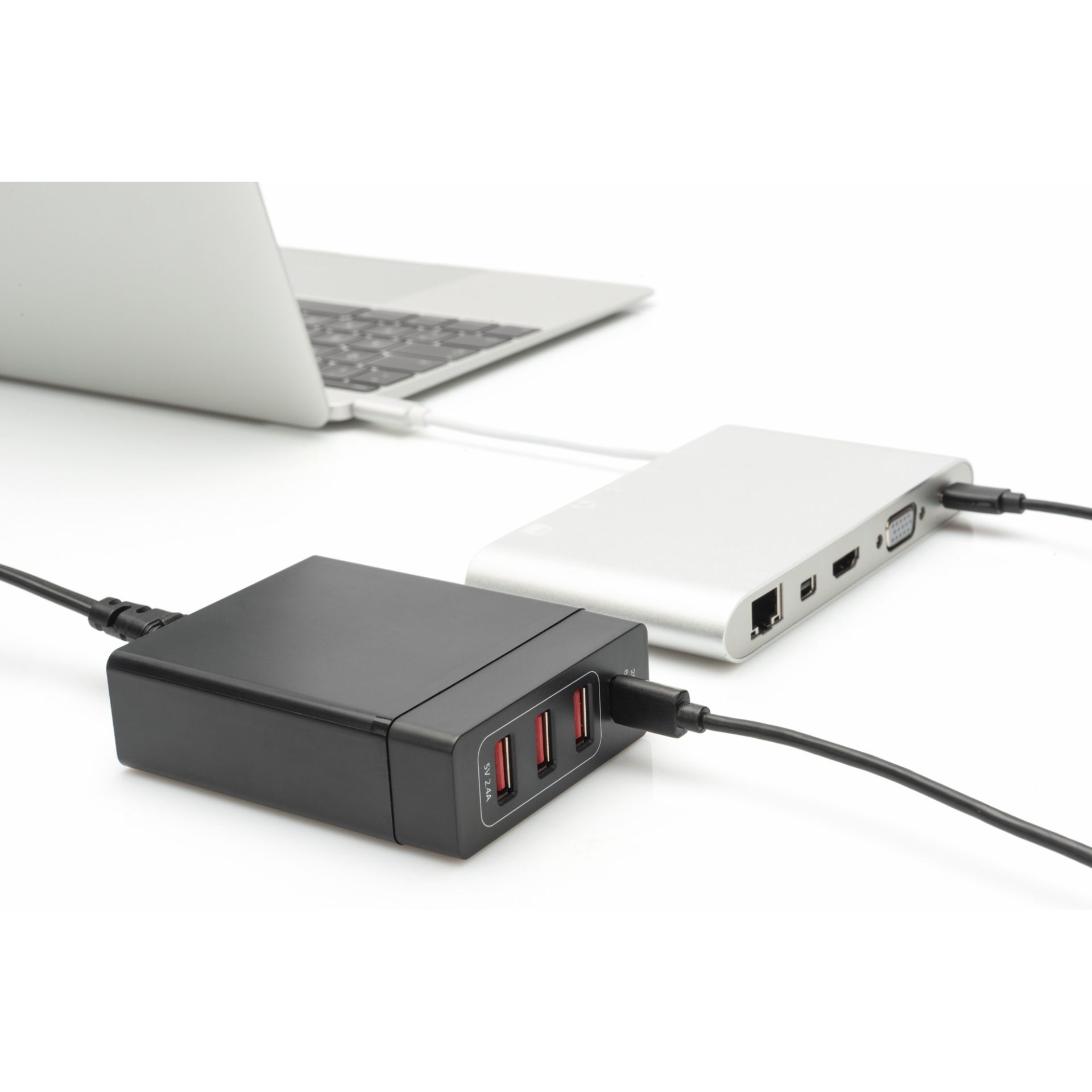 Adapter 72W 1xUSB-C 20V/3A 3x USB-A 5V/2.4A DIGITUS - Zezë - Figura 2