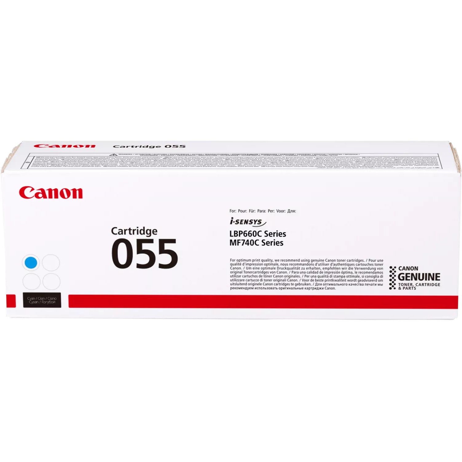 Toner Canon 055 C ,3015C002, Blu - Figura 2
