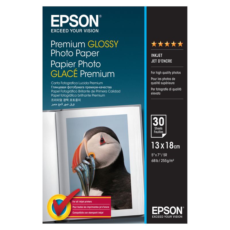 Letër Epson C13S042154 / 13 × 18 cm / Photo Paper