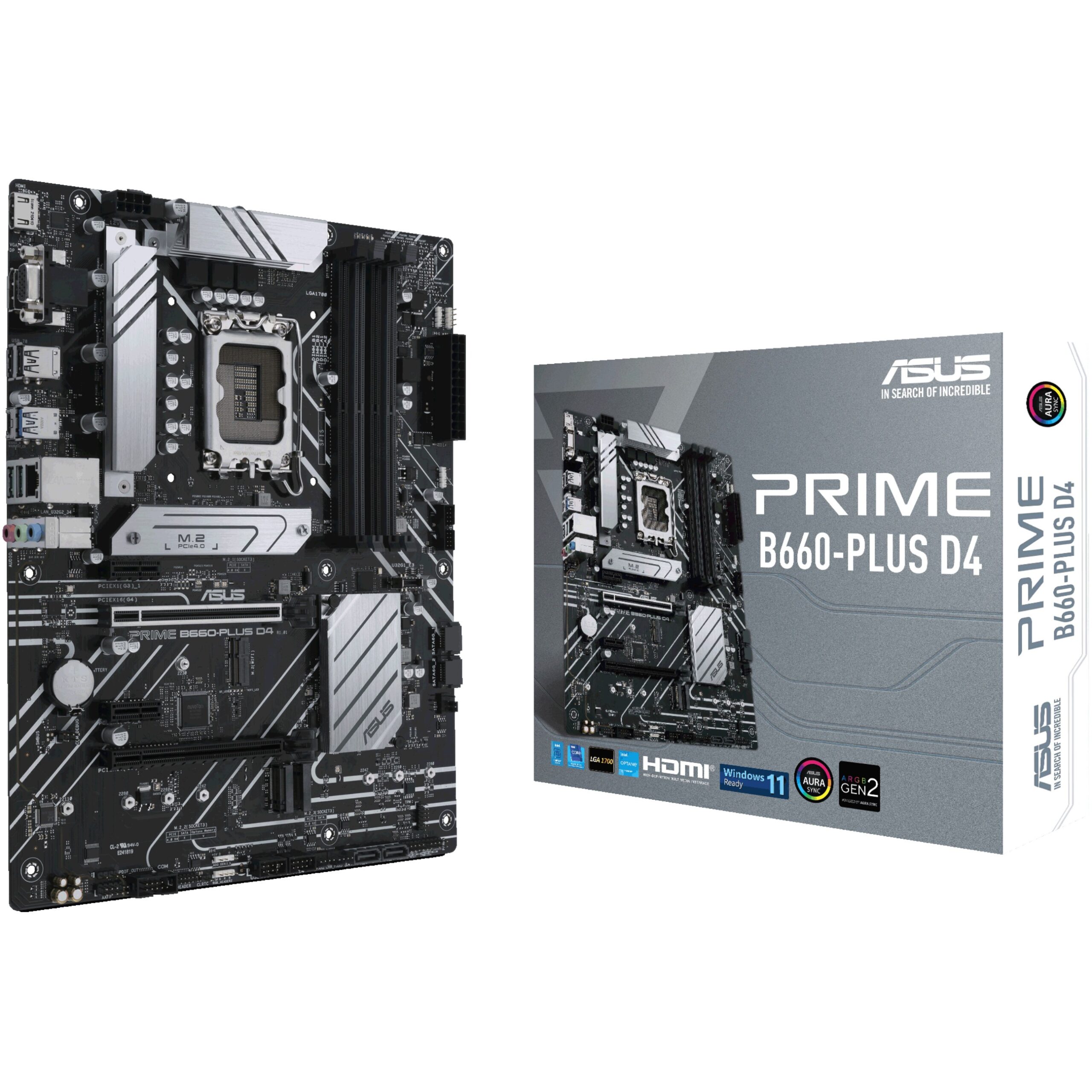 Pllakë Amë MB Intel ASUS PRIME B660-PLUS / LGA 1700 / DDR4 / HDMI+VGA+DP