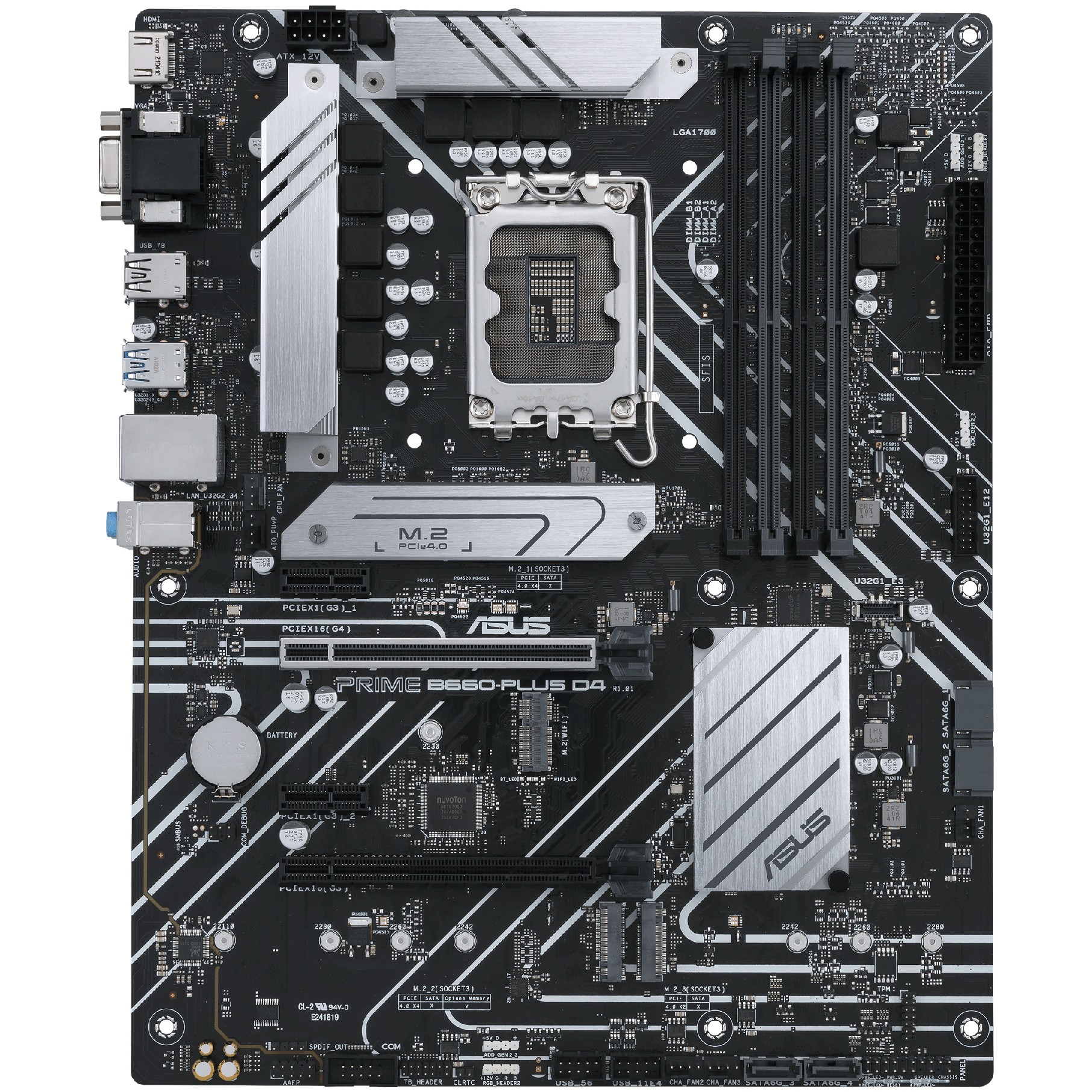 Pllakë Amë MB Intel ASUS PRIME B660-PLUS / LGA 1700 / DDR4 / HDMI+VGA+DP - Figura 2