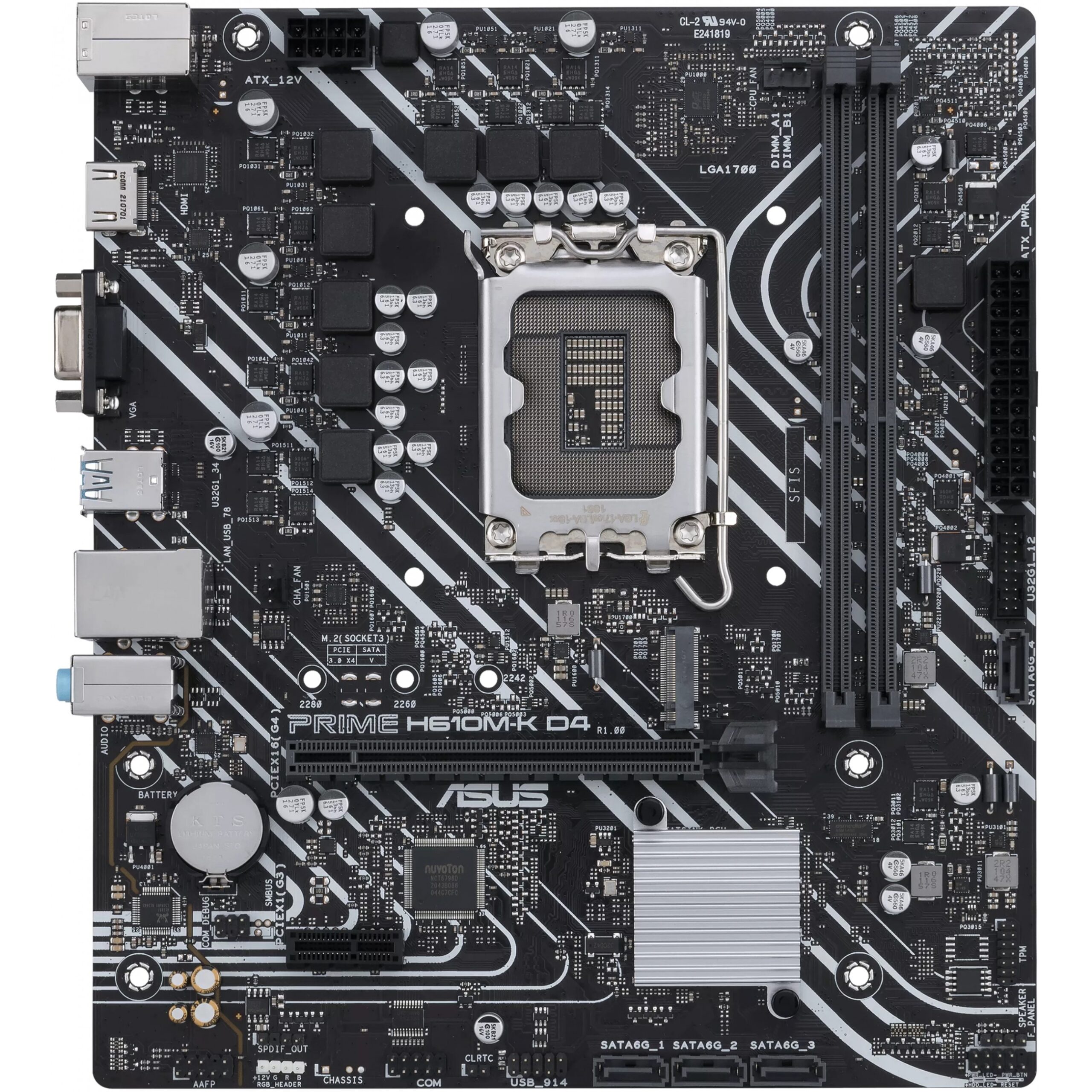 Pllakë Amë MB Intel ASUS PRIME H610M-K / LGA 1700 / DDR4 / HDMI+VGA - Figura 2