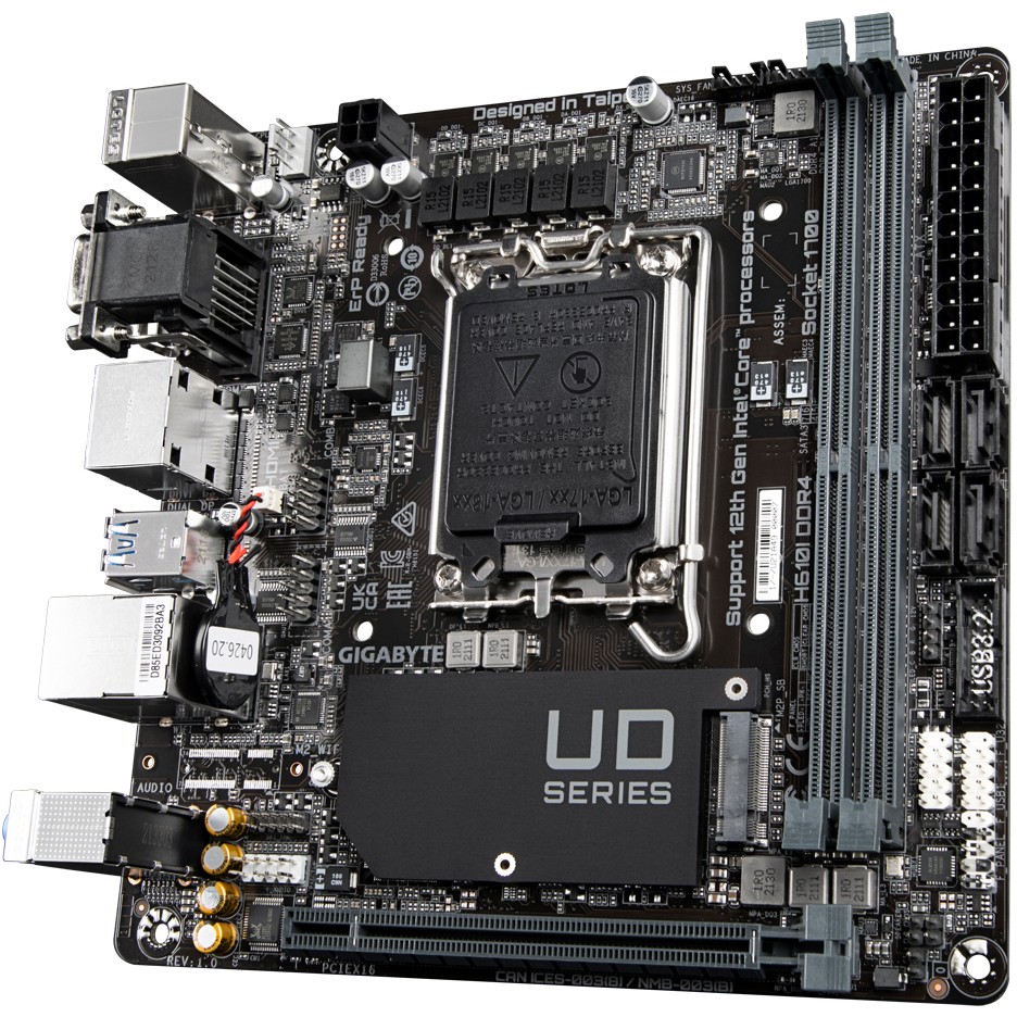 Pllakë Amë Gigabyte H610I DDR4 H ITX - Figura 4