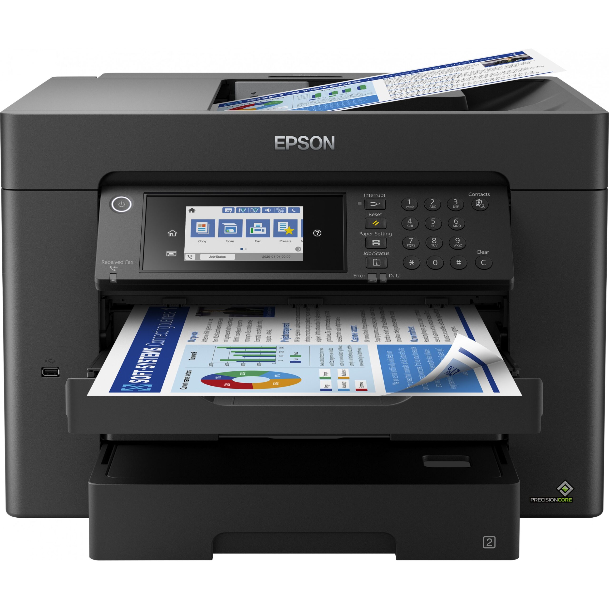 Printer Multifunksional Epson WorkForce WF-7840DTWF / A4 / A3 / LAN / WLAN / ADF / Duplex - Figura 2
