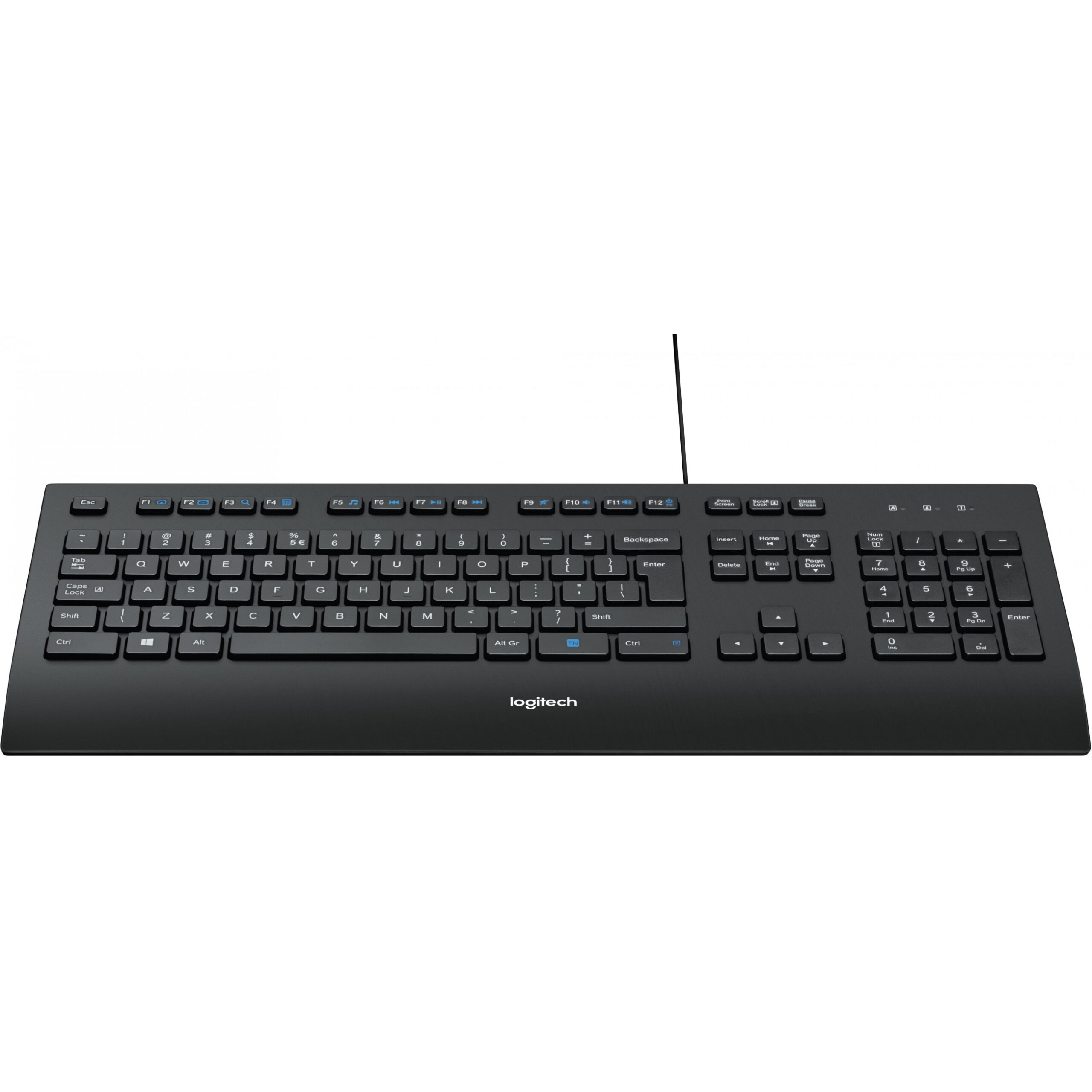 Tastierë Logitech Corded K280e USB, QWERTY US