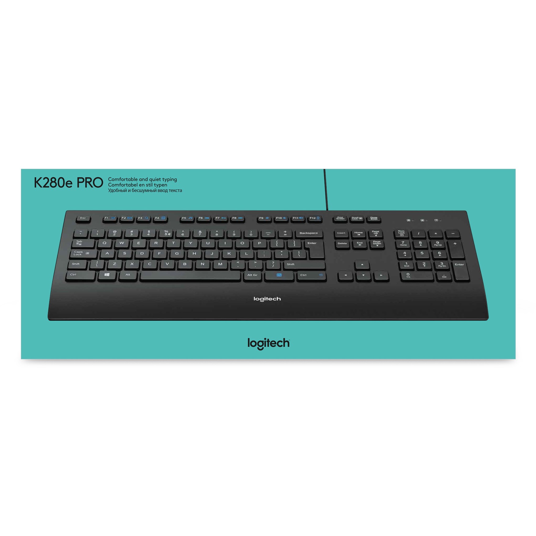 Tastierë Logitech Corded K280e USB, QWERTY US - Figura 4