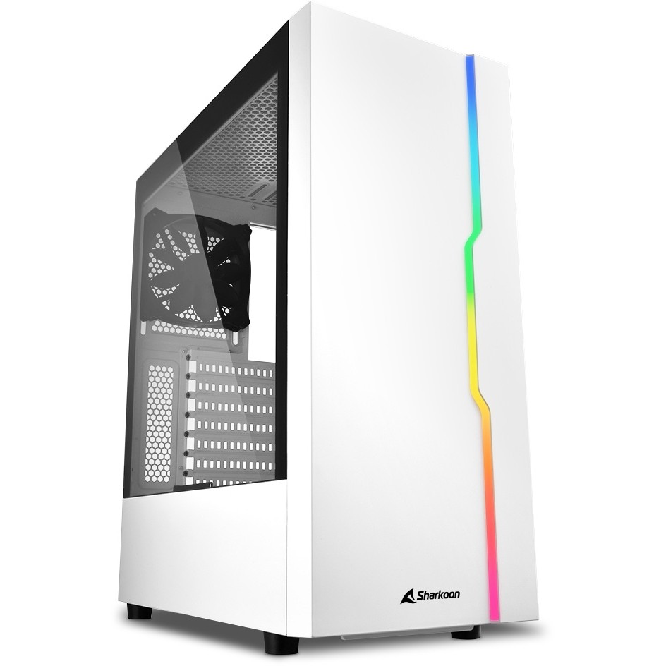 Kasë Midi Sharkoon RGB Slider white