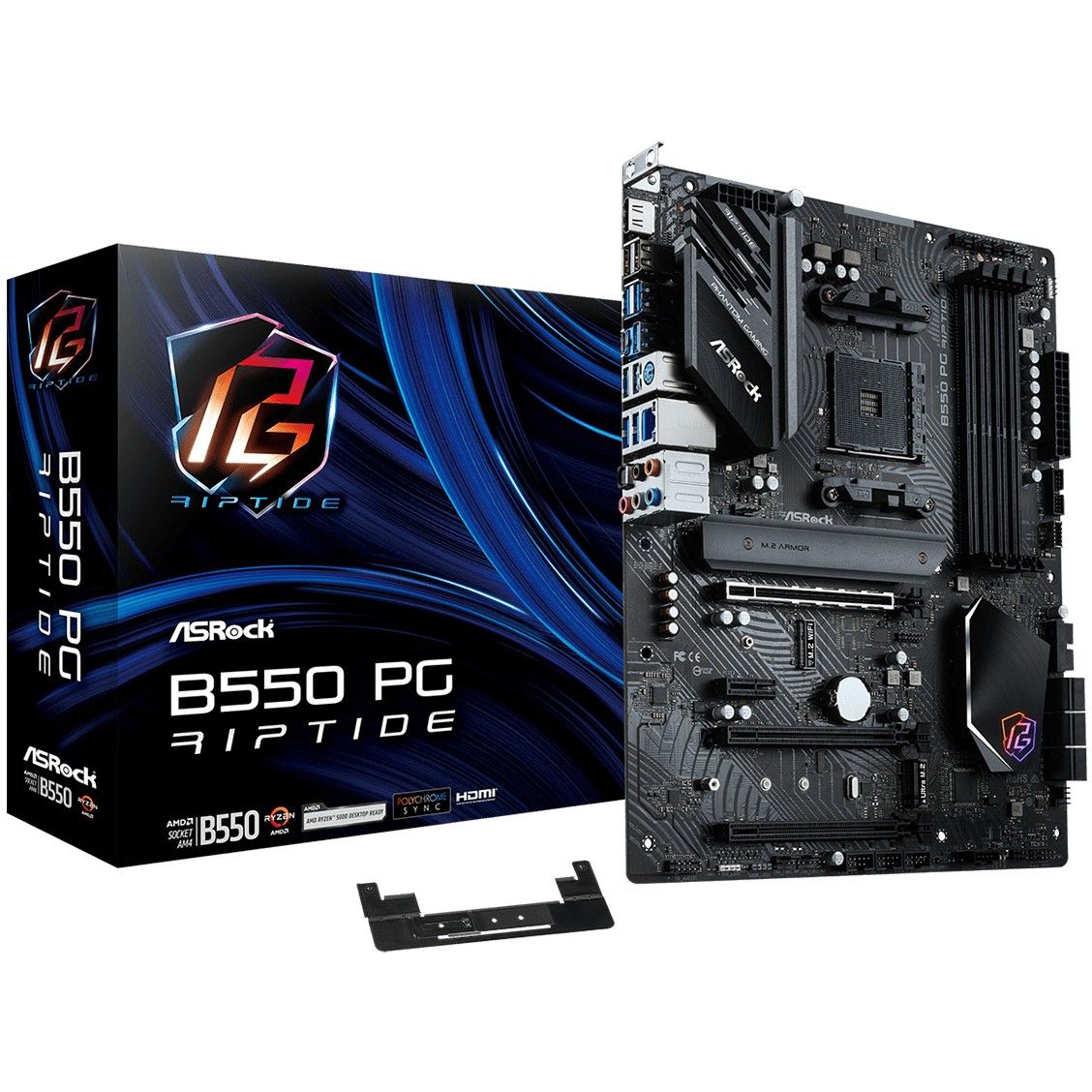 Pllakë Amë AMD ASRock B550 PG Riptide / ATX / AM4 / DDR4 - Figura 3