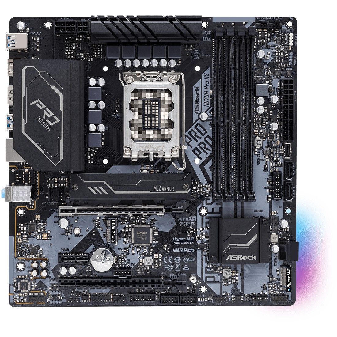 Pllakë Amë ASROCK H670M PRO RS - Figura 2