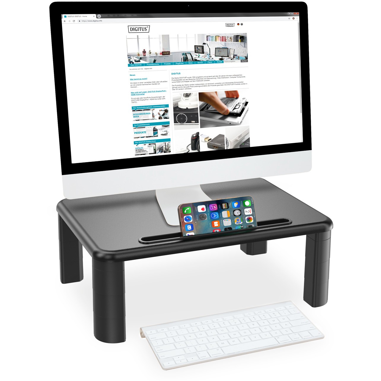Monitorerhöhung Digitus höhenverstellbar Black - Figura 4