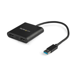 Adapter StarTech USB 3.0 to Dual HDMI –  4K 30Hz & 1080p  / USB-A / Windows