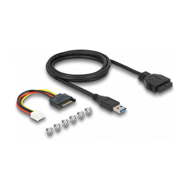 Front Panel DELOCK USB 3.2 Gen 1 / 3.5″ / 2×USB‑C + 2×USB‑A - Zezë - Figura 4