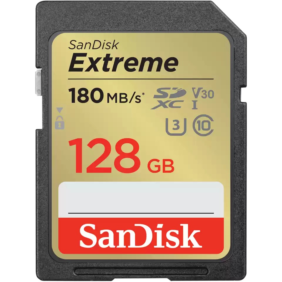 Kartë Memorie SD CARD 128GB SanDisk Extreme SDHC 180MB/s