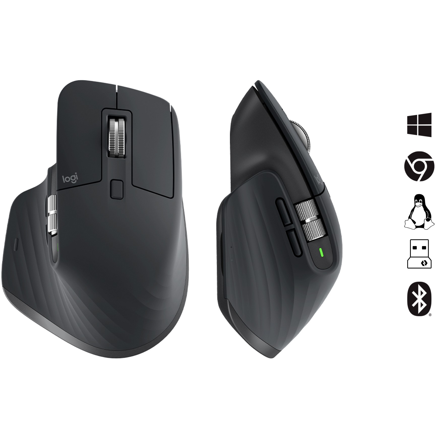 Maus Logitech Master Series MX MASTER 3S ergonomisch graphite - Figura 4