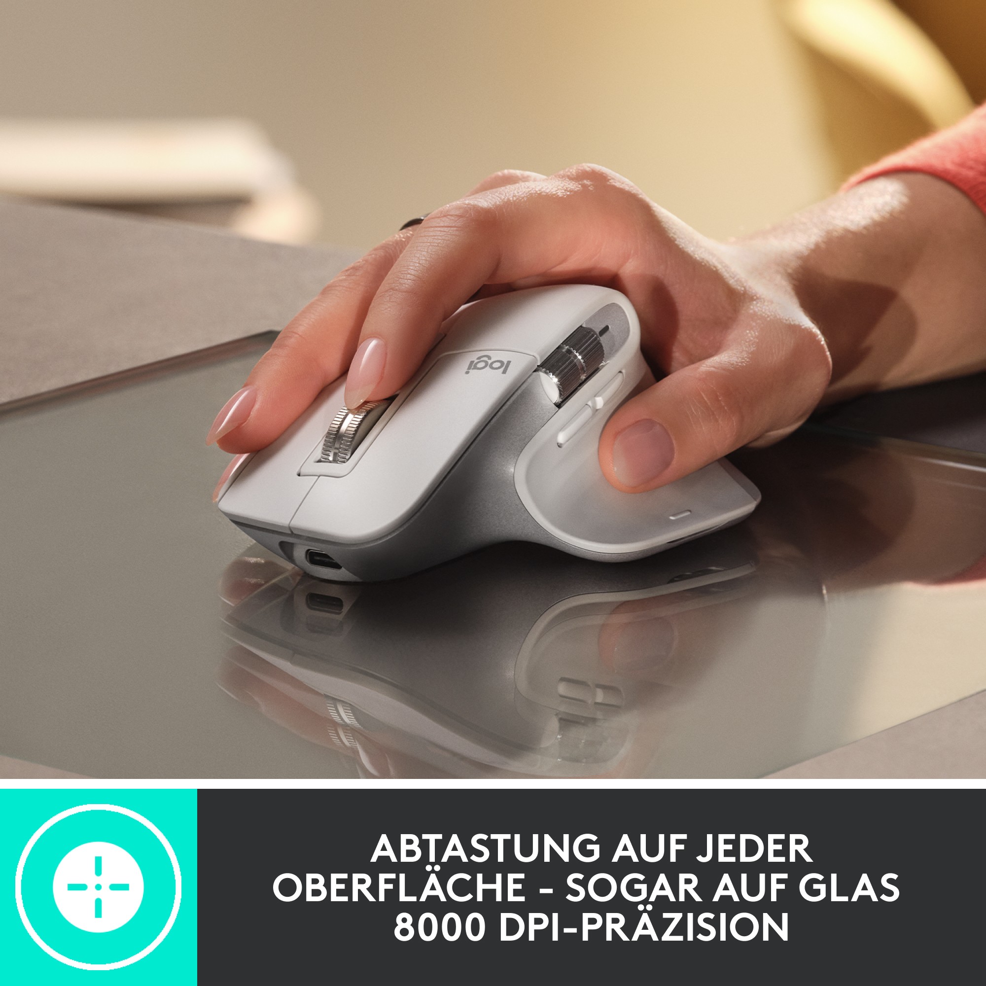 Maus Logitech Master Series MX MASTER 3S ergonomisch graphite - Figura 5