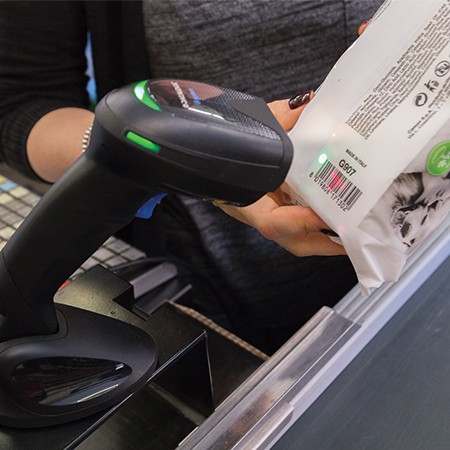 Skaner Datalogic Barcode-Scanner Gryphon GD4520 2D USB me kabllo i zi - Figura 2