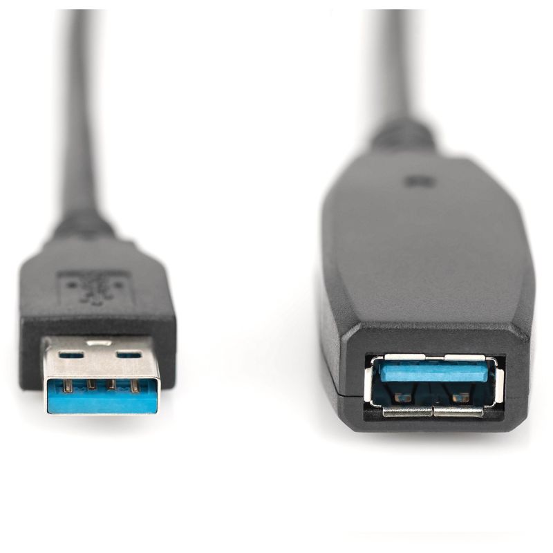 Kabllo USB zgjatues aktiv DIGITUS USB 3.0 Typ‑A në Typ‑A (M/F)/ 15m - Zezë - Figura 2