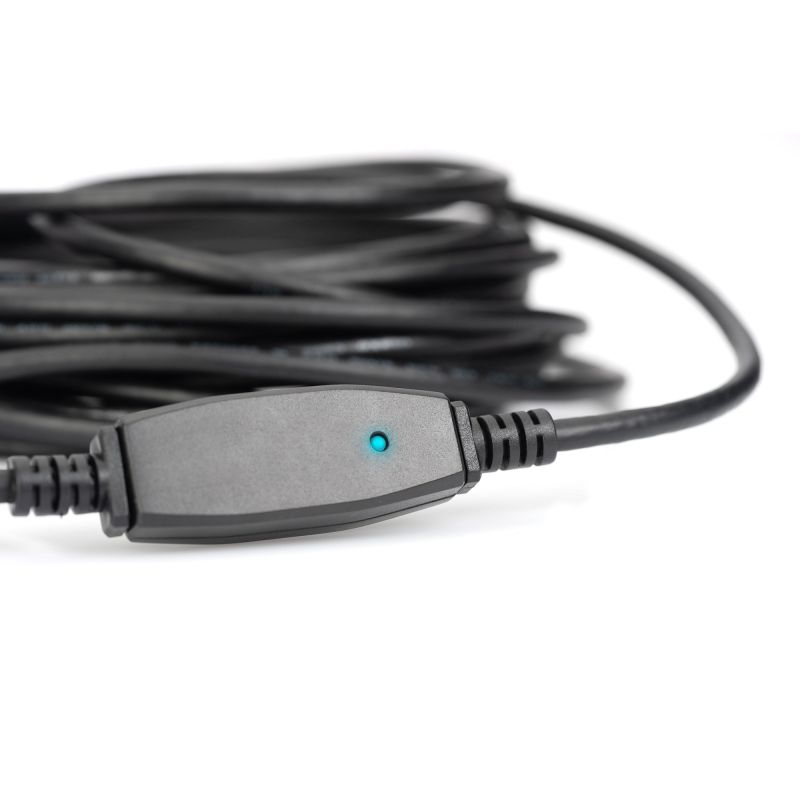 Kabllo USB zgjatues aktiv DIGITUS USB 3.0 Typ‑A në Typ‑A (M/F) / 20m - Zezë - Figura 3