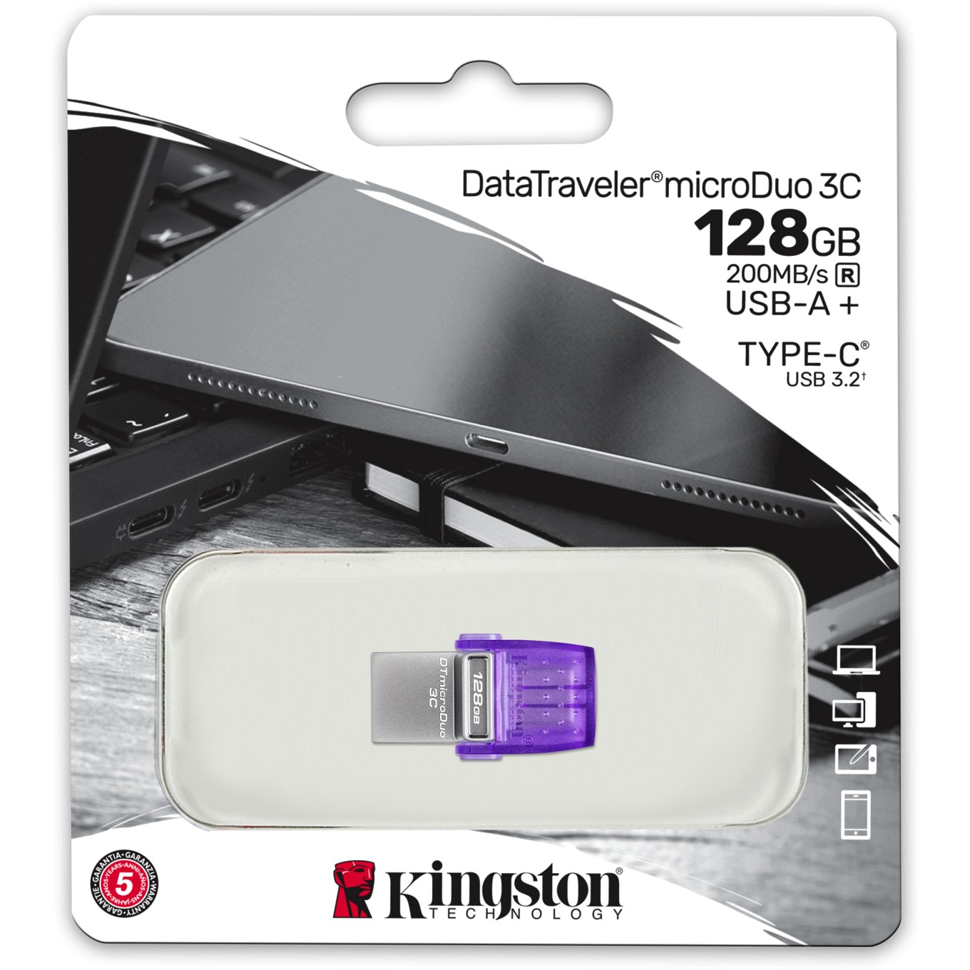 USB Flash Drive STICK 128GB Kingston DataTraveler microDuo USB 3.2 - Vjollcë - Figura 5