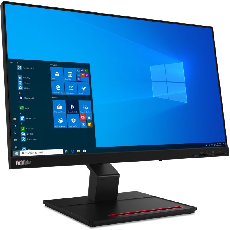 Monitor Lenovo ThinkVision T24t-20 / 23.8"/ Full HD IPS / LED / Touchscreen / 60 Hz / 6 ms / HDMI+USB+DP - Zezë - Figura 2