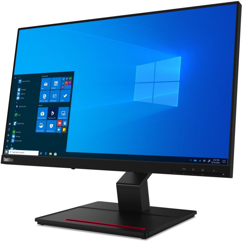 Monitor Lenovo ThinkVision T24t-20 / 23.8"/ Full HD IPS / LED / Touchscreen / 60 Hz / 6 ms / HDMI+USB+DP - Zezë - Figura 3