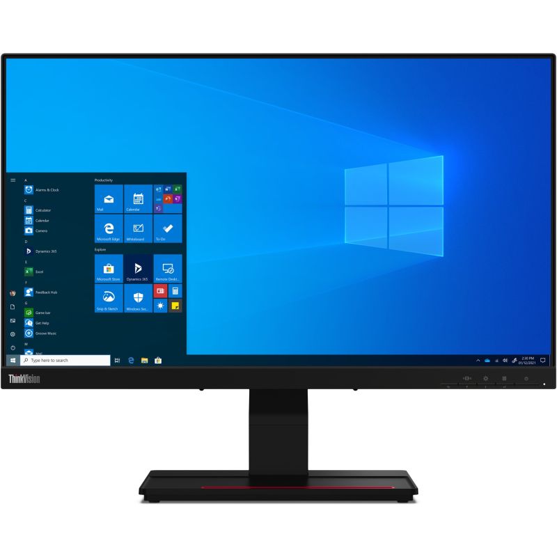 Monitor Lenovo ThinkVision T24t-20 / 23.8"/ Full HD IPS / LED / Touchscreen / 60 Hz / 6 ms / HDMI+USB+DP - Zezë