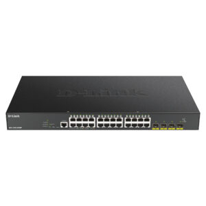 D-Link DGS-1250-28XMP/E Smart Managed 24-Port Gigabit PoE+ Switch me 4x 10G SFP+ Uplink 370W Rackmount Business Switch