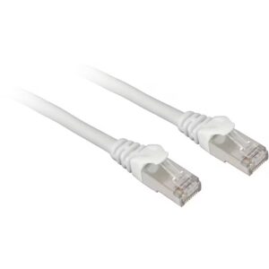 Kabllo për Rrjet Sharkoon Patch Cable S/FTP RJ-45 Cat.7a / 10m - Bardhë