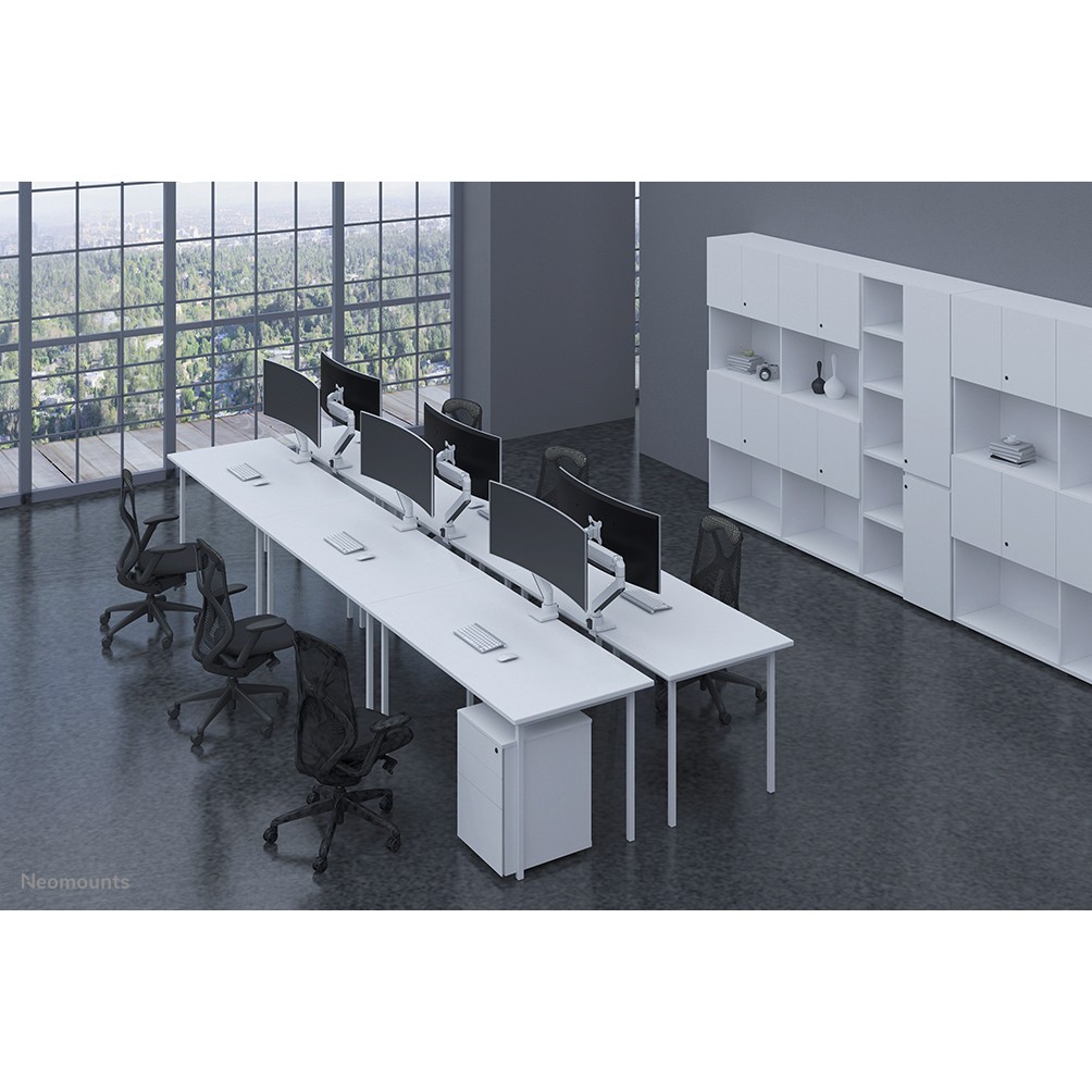 Mbajtëse për Monitor Neomounts NM-D775WHITEPLUS Tischhalterung për ekrane të përkulura deri në 49" (124 cm) - Bardhë - Figura 5