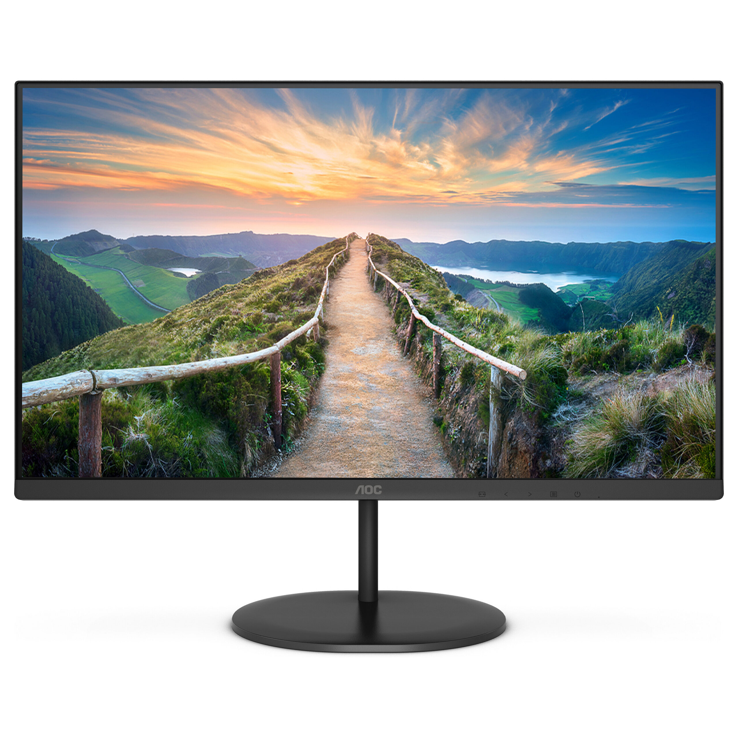 Monitor AOC Q24V4EA / 23.8"/ 2K Ultra HD IPS / LED / 75 Hz / 4 ms / HDMI+DP - Zezë - Figura 2