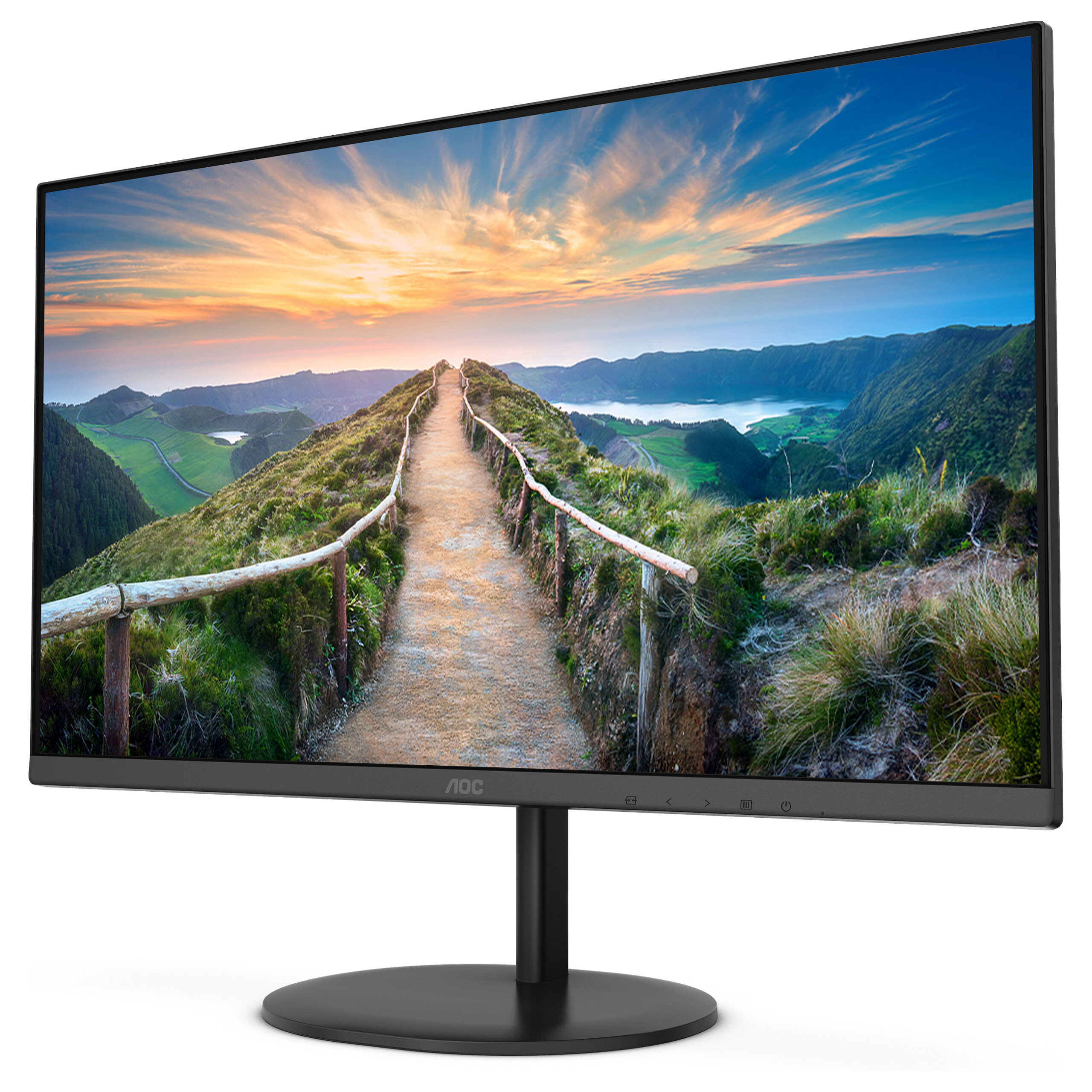Monitor AOC Q24V4EA / 23.8"/ 2K Ultra HD IPS / LED / 75 Hz / 4 ms / HDMI+DP - Zezë - Figura 3