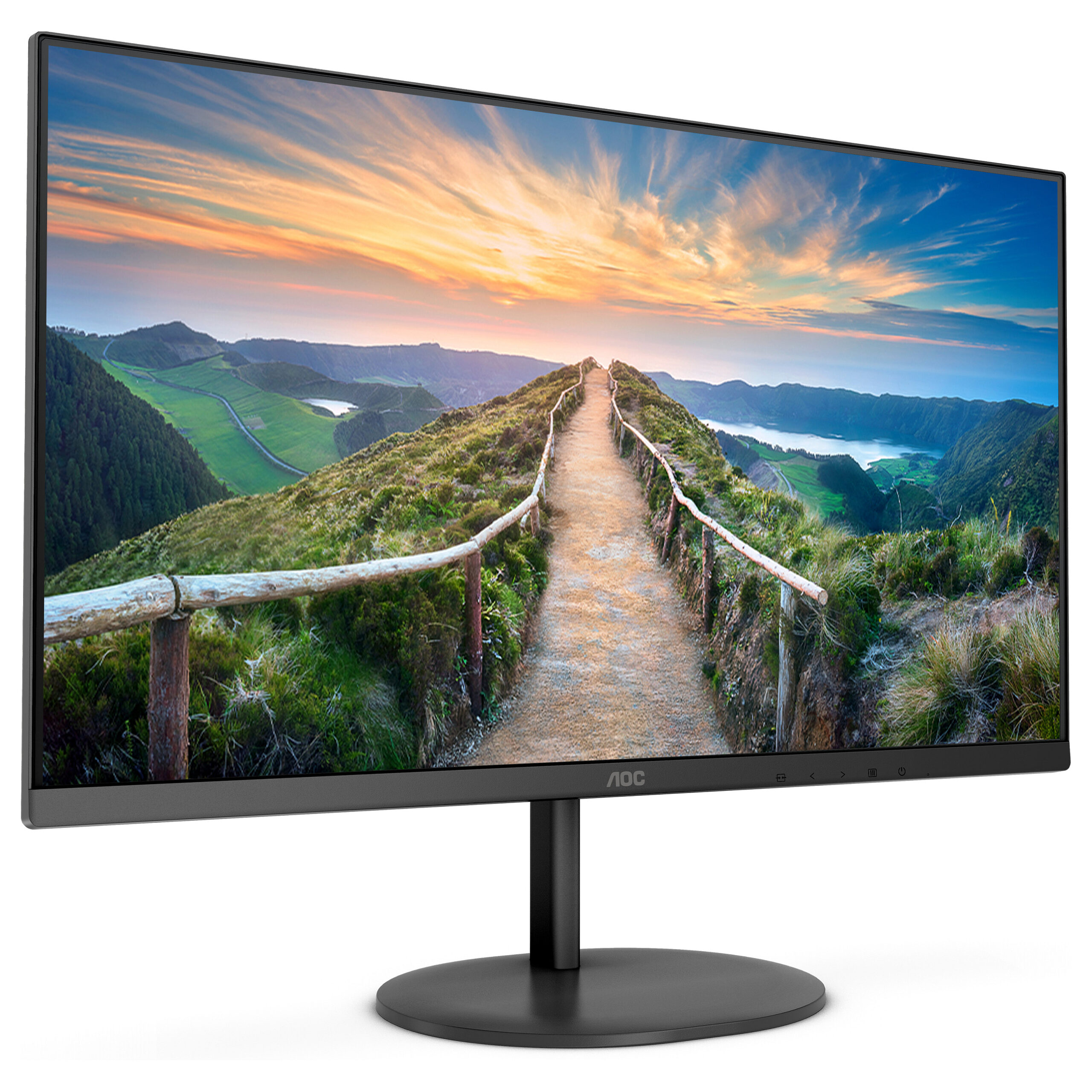 Monitor AOC Q24V4EA / 23.8"/ 2K Ultra HD IPS / LED / 75 Hz / 4 ms / HDMI+DP - Zezë - Figura 4
