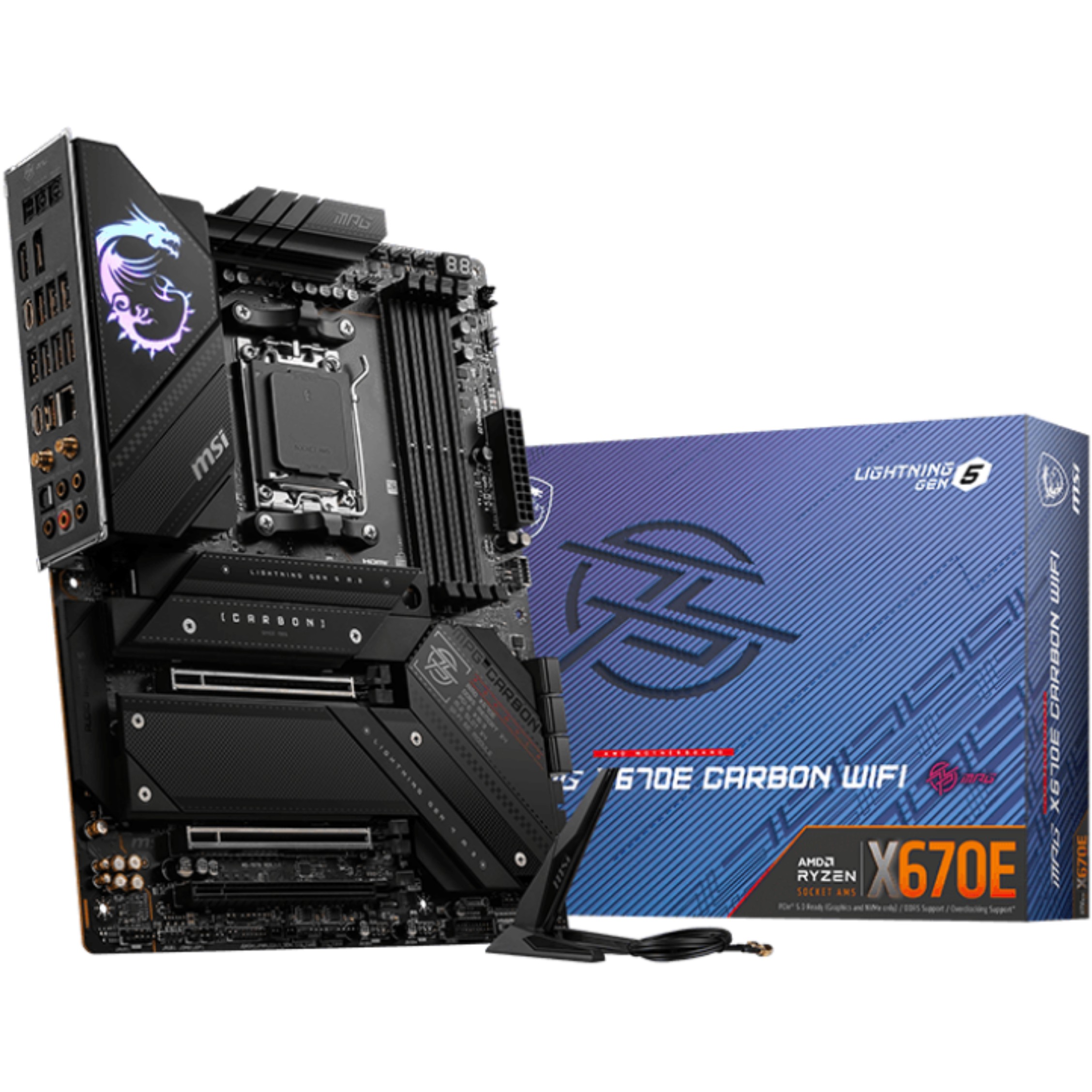 Pllakë Amë AMD AM5 MSI MPG X670E Carbon Wifi / DDR5 / HDMI+DP