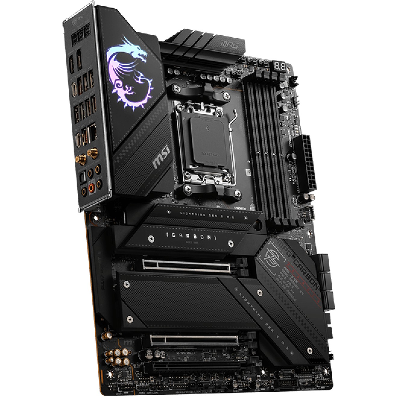 Pllakë Amë AMD AM5 MSI MPG X670E Carbon Wifi / DDR5 / HDMI+DP - Figura 4