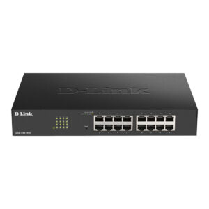 D-Link DGS-1100-24PV2 24-Port Gigabit Smart Managed PoE+ Switch | 24x RJ45 | 100W PoE | VLAN | Rackmount | Fanless