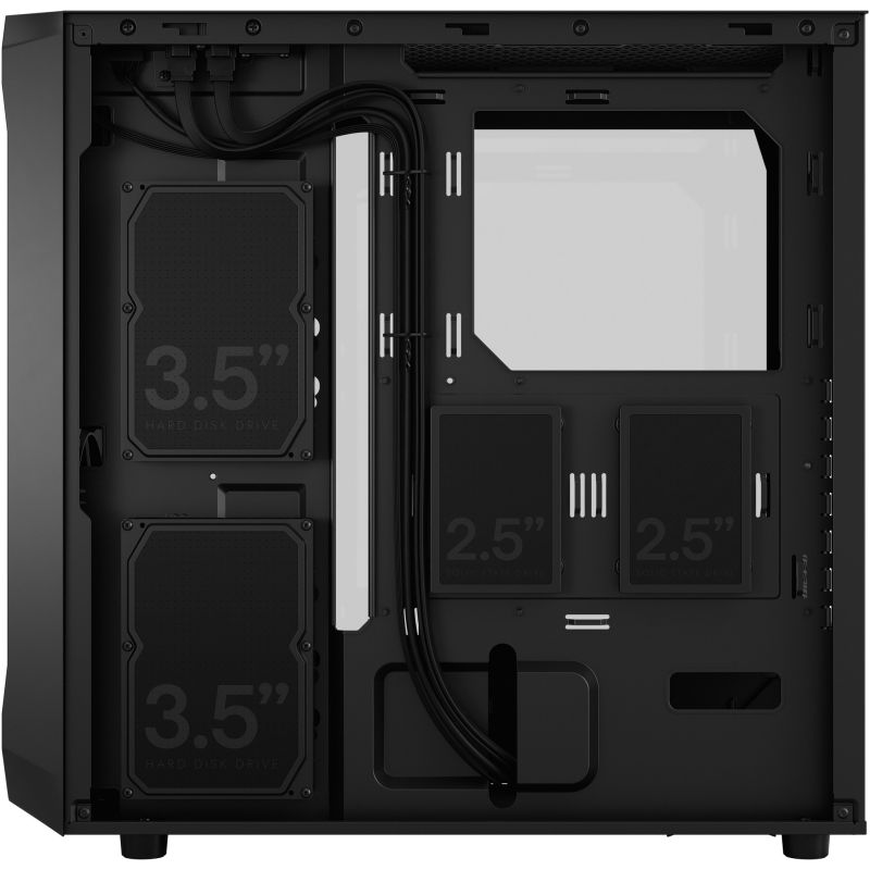 Kasë Midi Fractal Design Focus 2 Window – Zezë - Figura 5